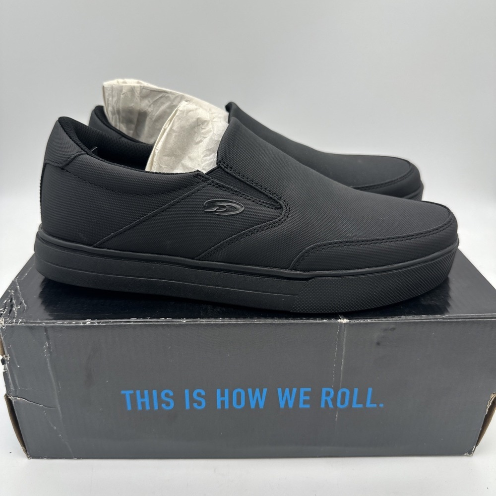 Dr. Scholls Valiant Shoes Men's 9 M Medium Black Daily Work Slip On Sneakers - Picture 2 of 4